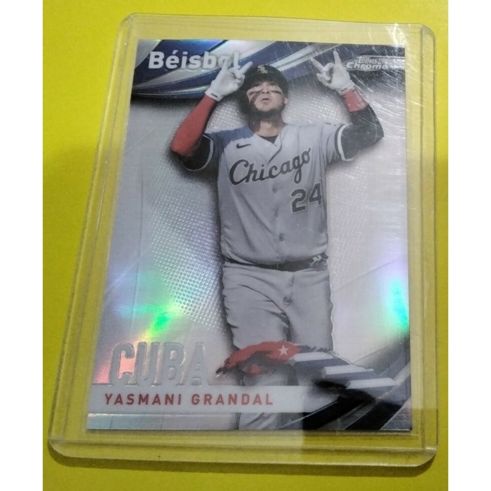 2021 Topps Chrome Beisbol #B15 Yasmani Grandal Chicago White Sox Cuba